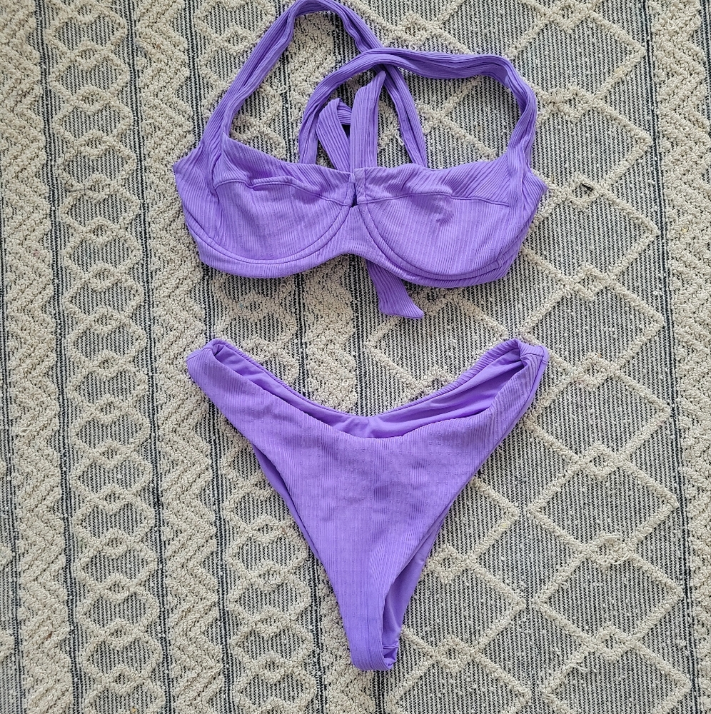 L-space Lavender Purple Bikini Set